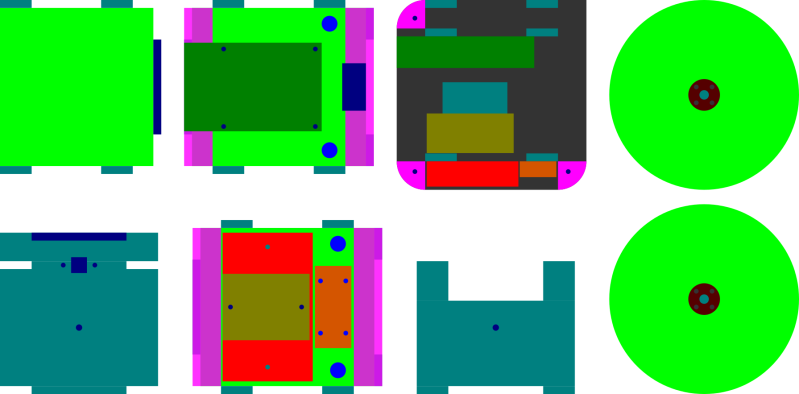 Implantation des composant sur le chassis