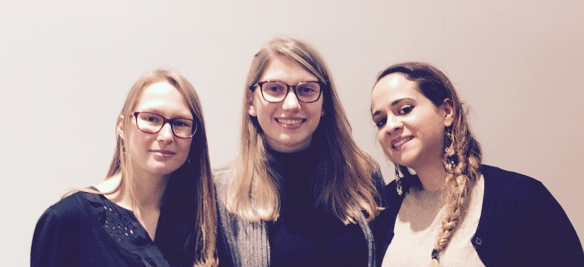 Perrine Hainaut, Marie-Amélie Bocquet, Awatif Bouyachcher porteuses du projet 2WorkSafe