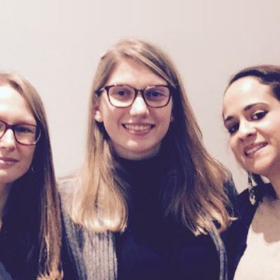 Perrine Hainaut, Marie-Amélie Bocquet, Awatif Bouyachcher porteuses du projet 2WorkSafe