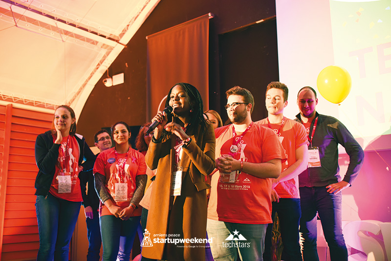 Hoja : Première place du Startup Weekend Amiens Peace